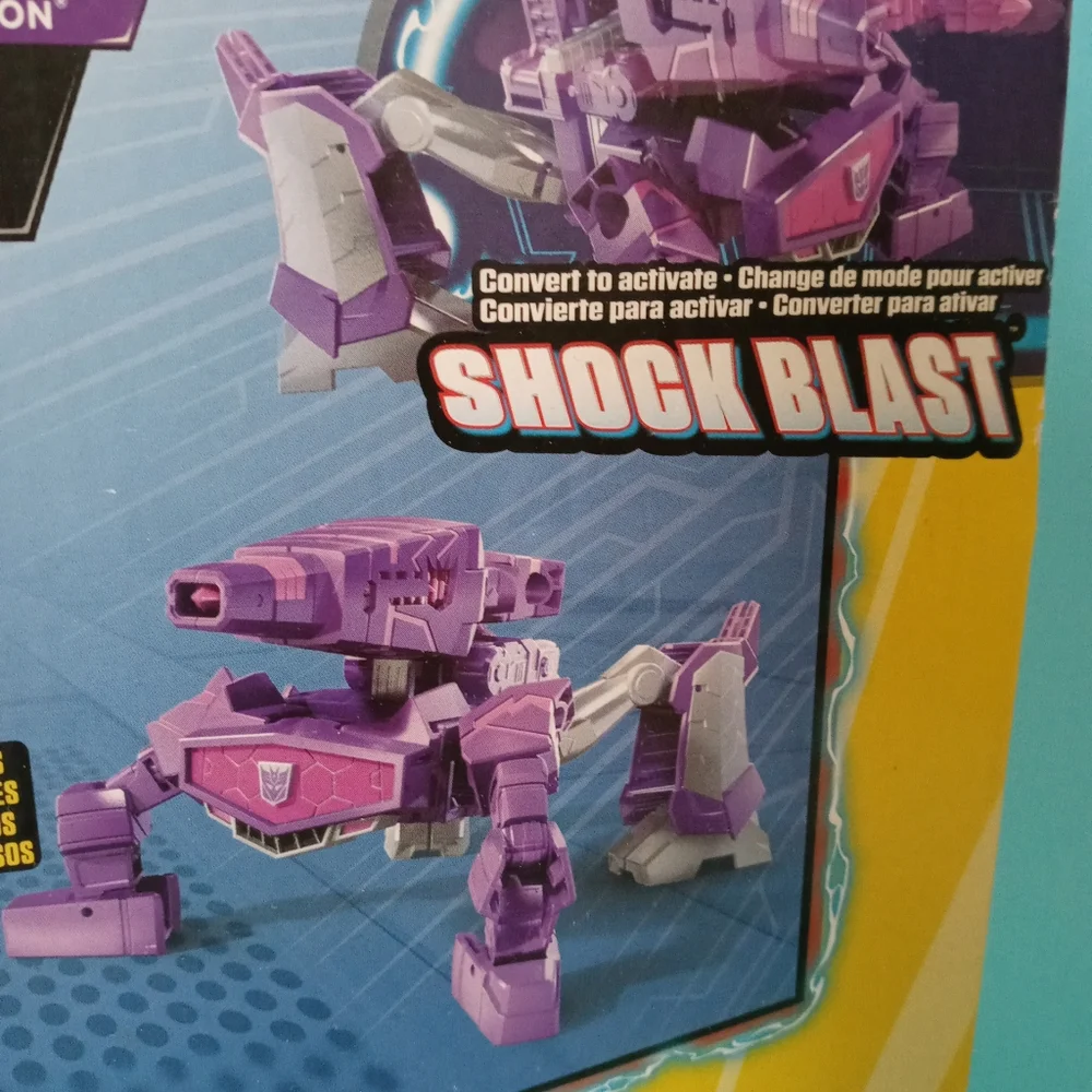 Transformers Cyberverse Power of the Spark Shockwave  Purple Shock Blast New